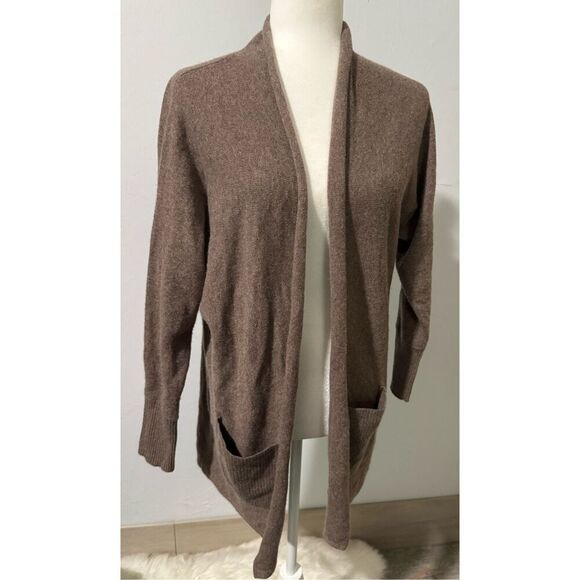 Tahari 100% 2 ply Cashmere open front  sweater - Picture 1 of 5
